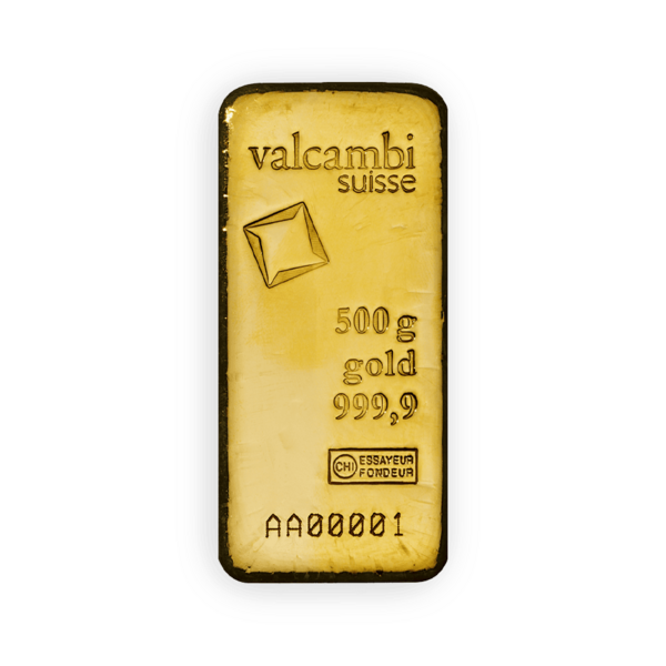 Lingot d'or 500 grammes - Valcambi