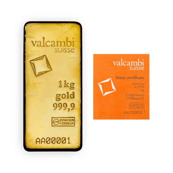 Lingot d'or 1 kilogramme - Valcambi