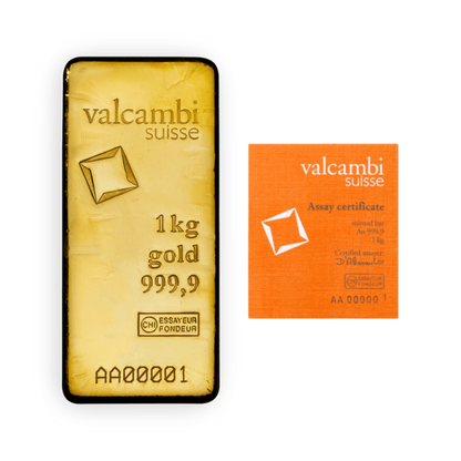 Lingot d'or 1 kilogramme - Valcambi